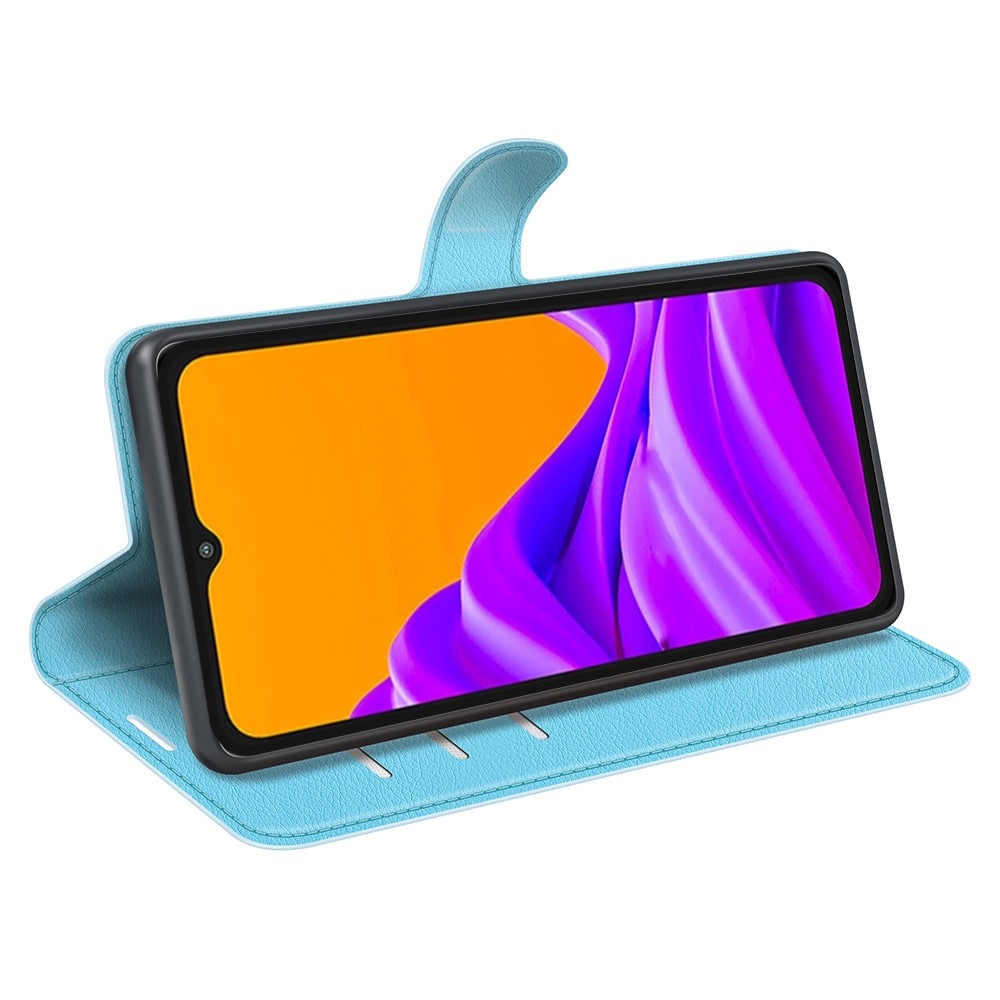 Litchi knížkové pouzdro na Samsung Galaxy Xcover 7 Pro - modré