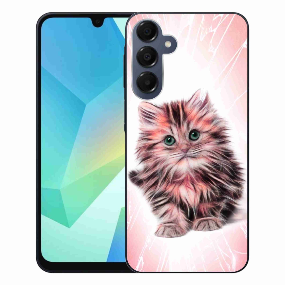 Gelový kryt mmCase na Samsung Galaxy A16 4G/5G - roztomilé kotě