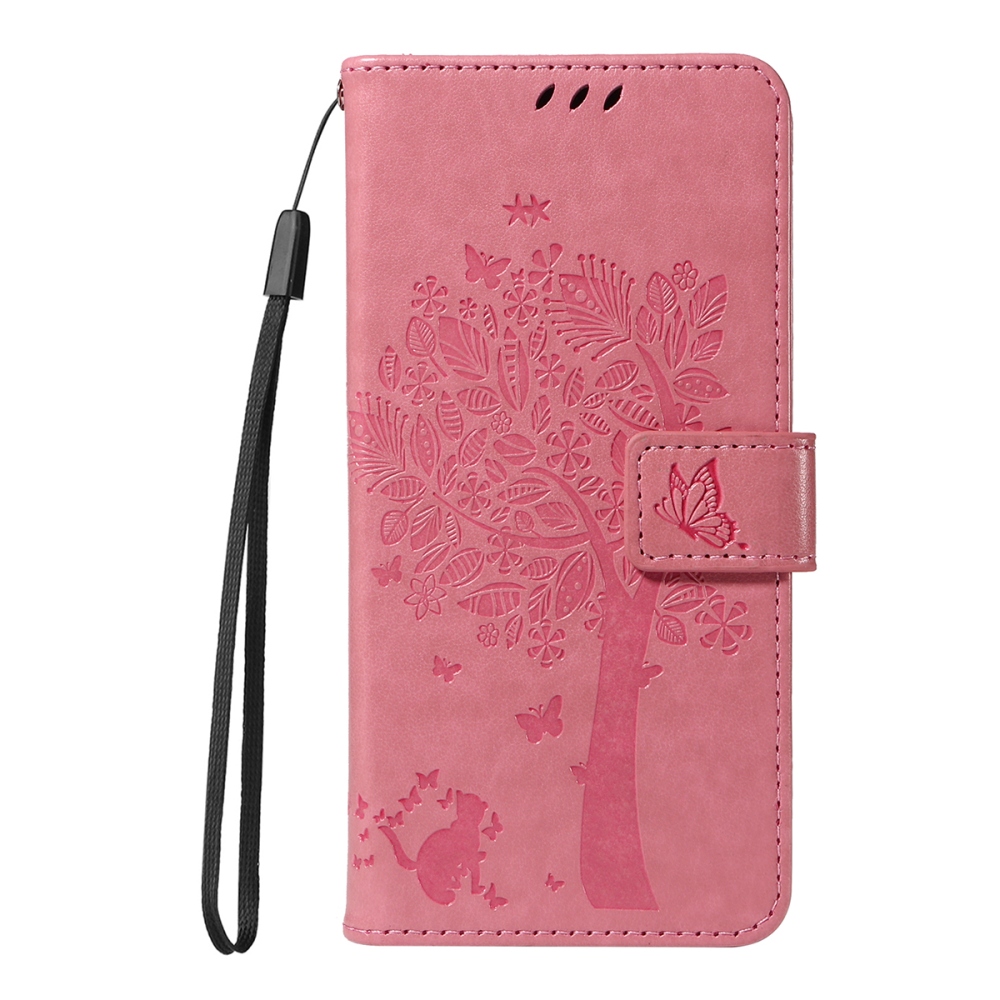 Trees knížkové pouzdro na Xiaomi Redmi 15C 4G/5G (173mm) - růžové