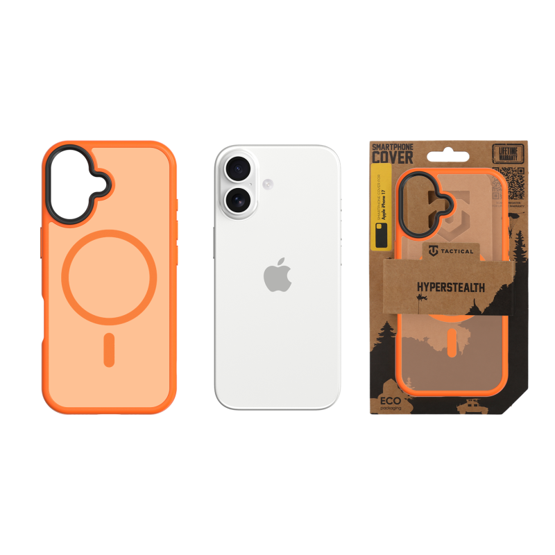 Tactical MagForce Hyperstealth Kryt pro iPhone 17 Agent Orange