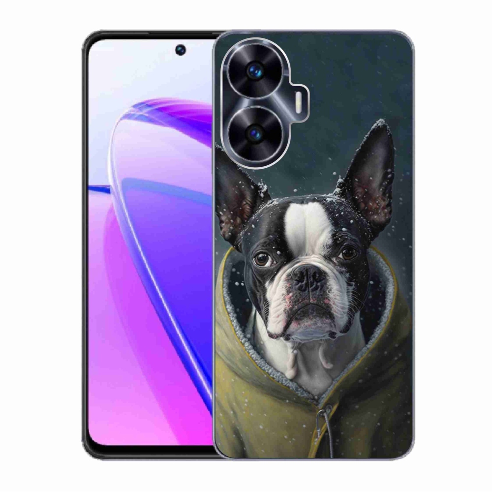 Gelový kryt mmCase na Realme C55 - buldoček