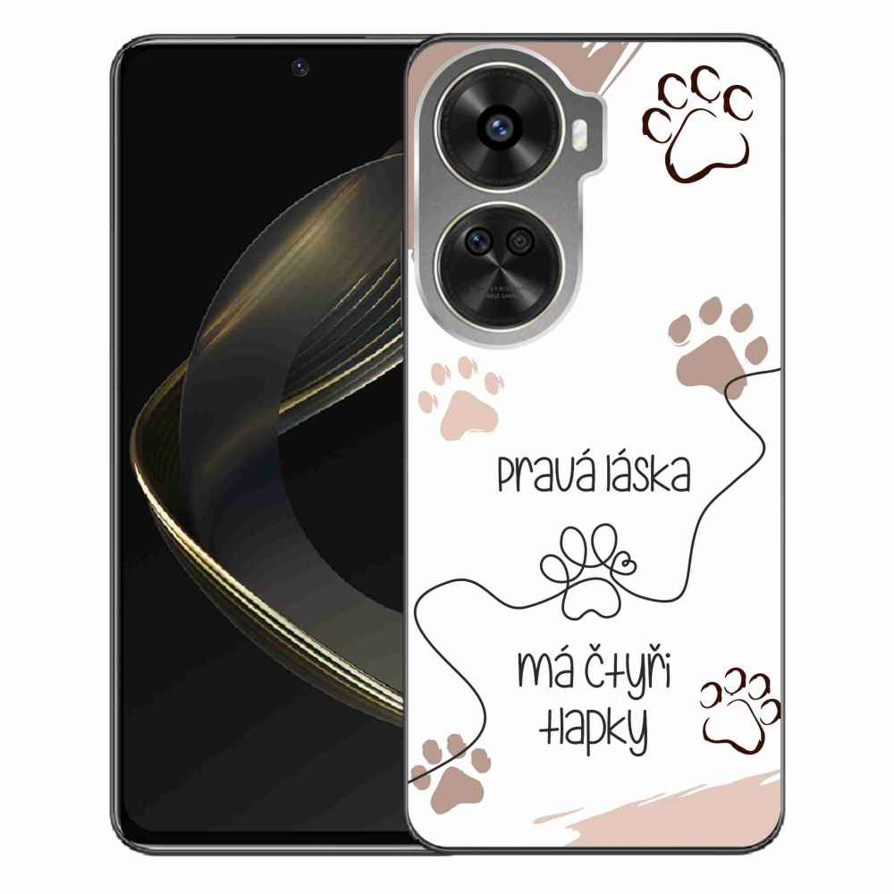 Gelový kryt mmCase na Huawei Nova 12 SE - psí motiv 1 bílé pozadí