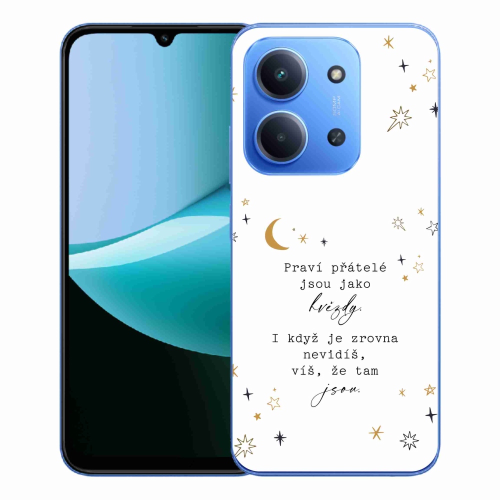 Gelový kryt mmCase na Xiaomi Redmi 15C 4G/5G (173mm) - citát 6 bílé pozadí