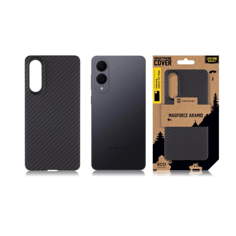 Tactical MagForce Aramid Kryt pro Samsung Galaxy S25 Edge Black