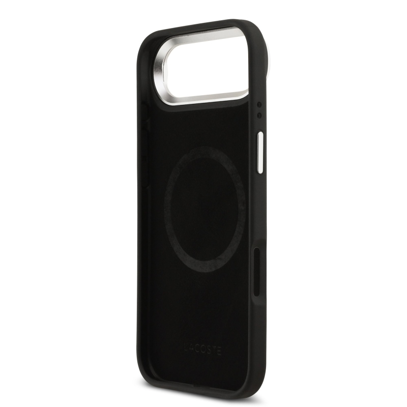 Lacoste Iconic Petit Pique Camera Stand MagSafe Zadní Kryt pro iPhone Air Black