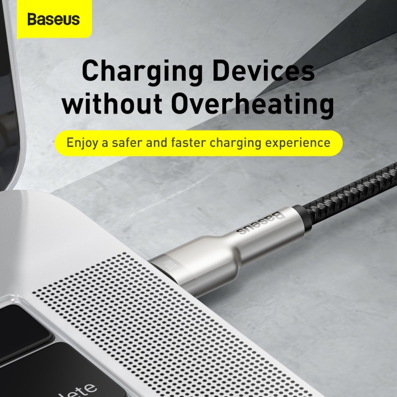 Baseus Cafule Metal Series Datový Kabel USB-C - USB-C 100W 2m Black