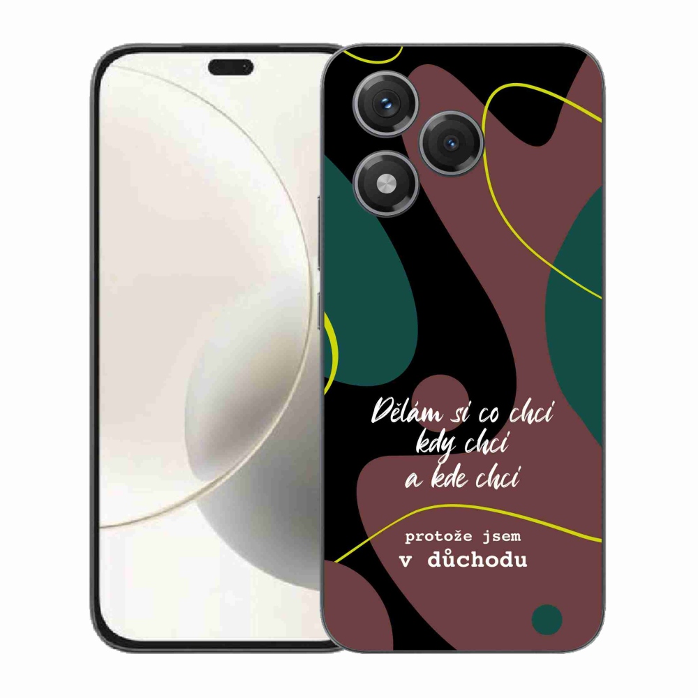 Gelový kryt mmCase na Honor 400 Lite - vtipný text 10 černé pozadí