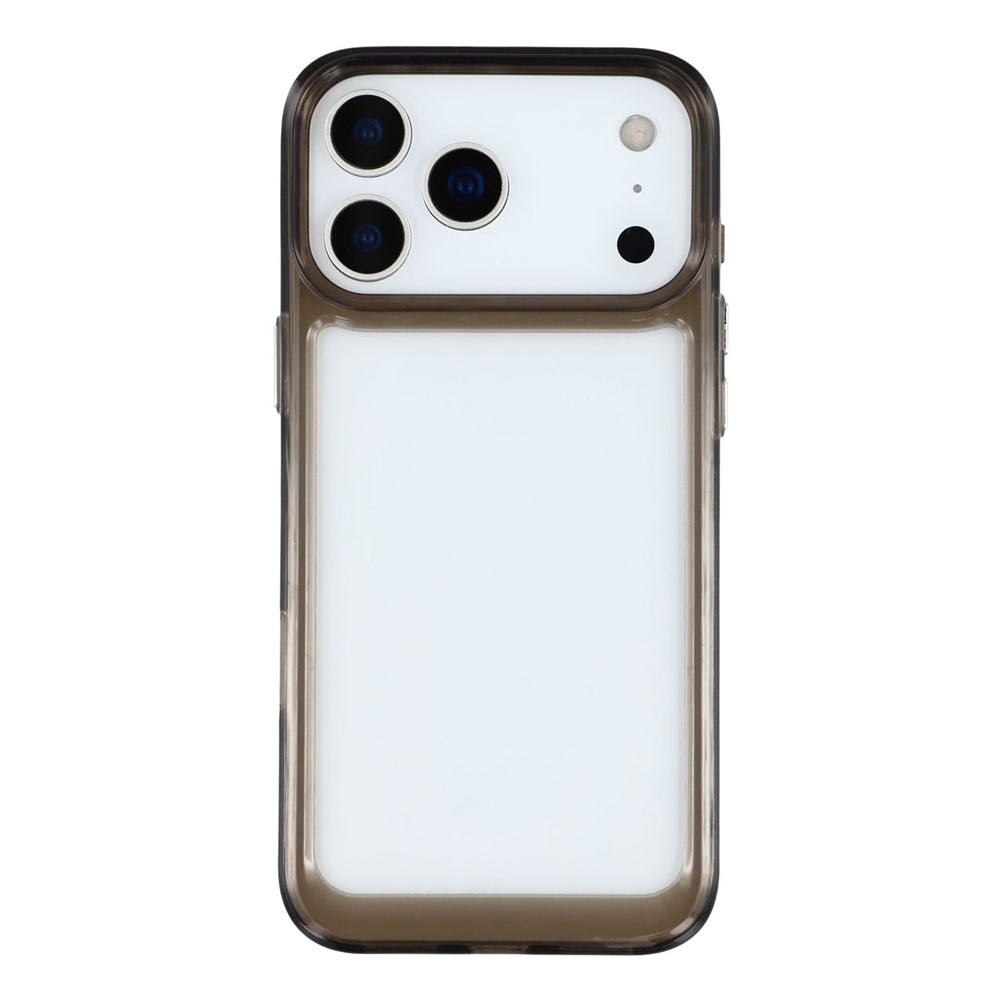Gelový obal s pevnými zády na iPhone 17 Pro Max - černý