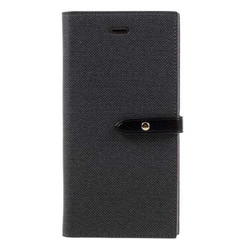 Milano PU kožené pouzdro na iPhone 8 Plus a iPhone 7 Plus - černé