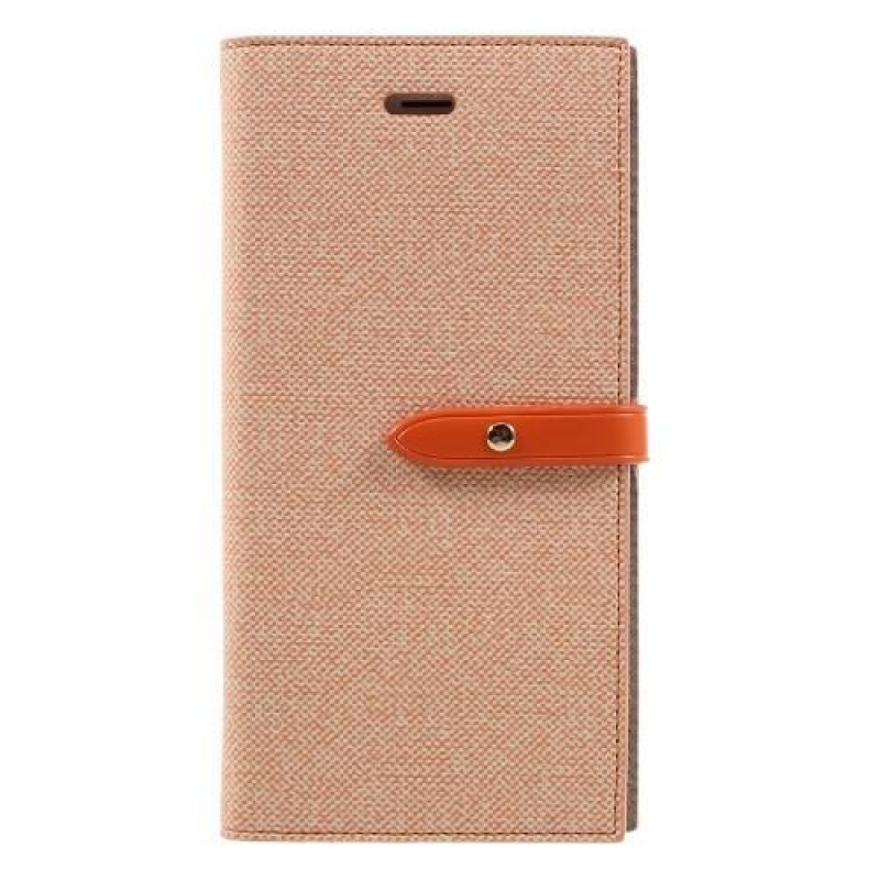 Milano PU kožené pouzdro na iPhone 8 Plus a iPhone 7 Plus - oranžové