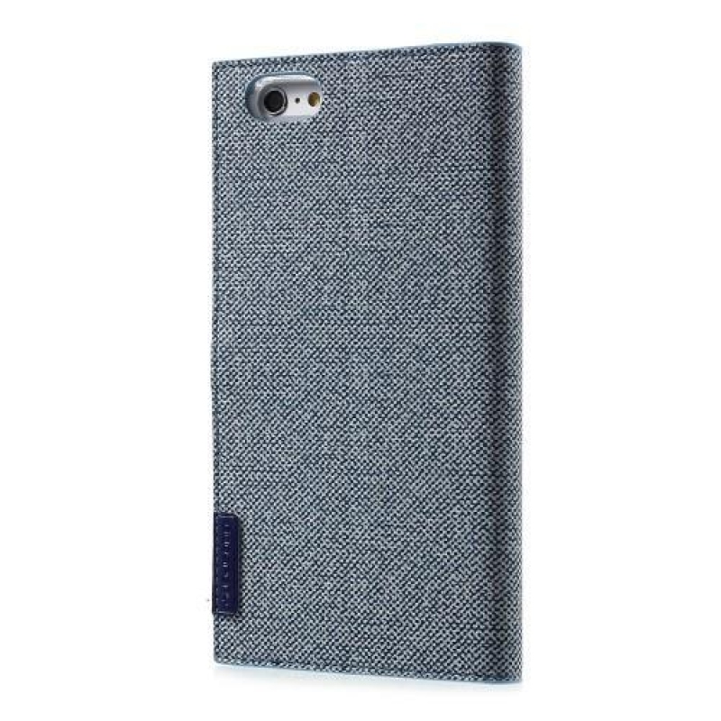 Milano stylové PU kožené pouzdro na iPhone 6s Plus a 6 Plus - modré