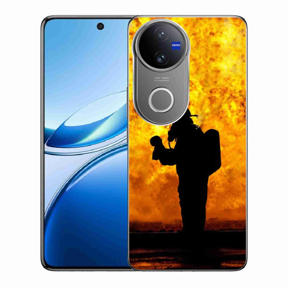 Gelový kryt mmCase na Vivo V50 5G - hasič