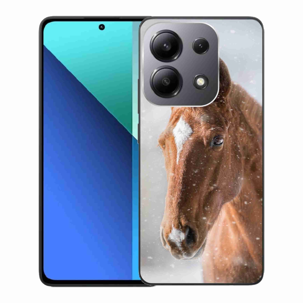 Gelový kryt mmCase na Xiaomi Redmi Note 13 - hnědý kůň 2