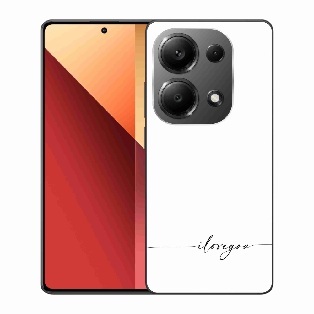 Gelový kryt mmCase na Xiaomi Redmi Note 13 Pro 4G/Poco M6 Pro  - I love you bílé pozadí