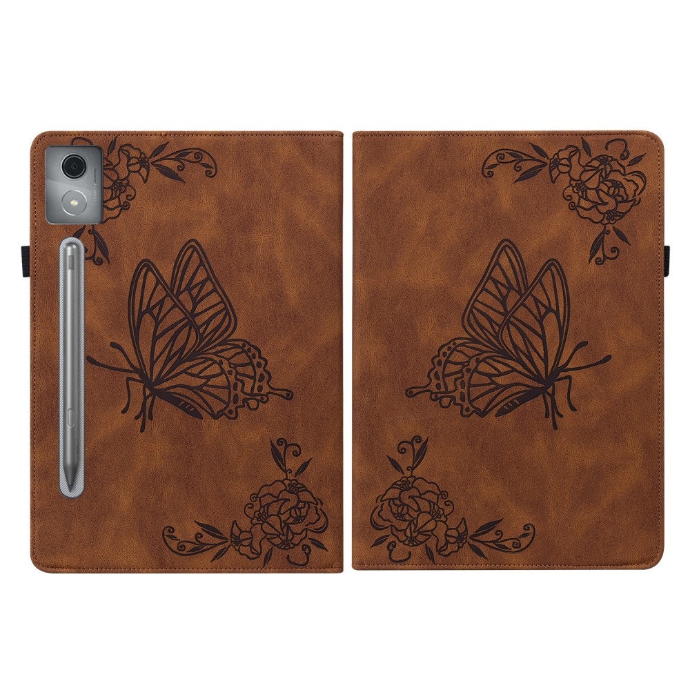 Butterfly zavírací pouzdro na tablet Lenovo Idea Tab Pro 12.7 - hnědé