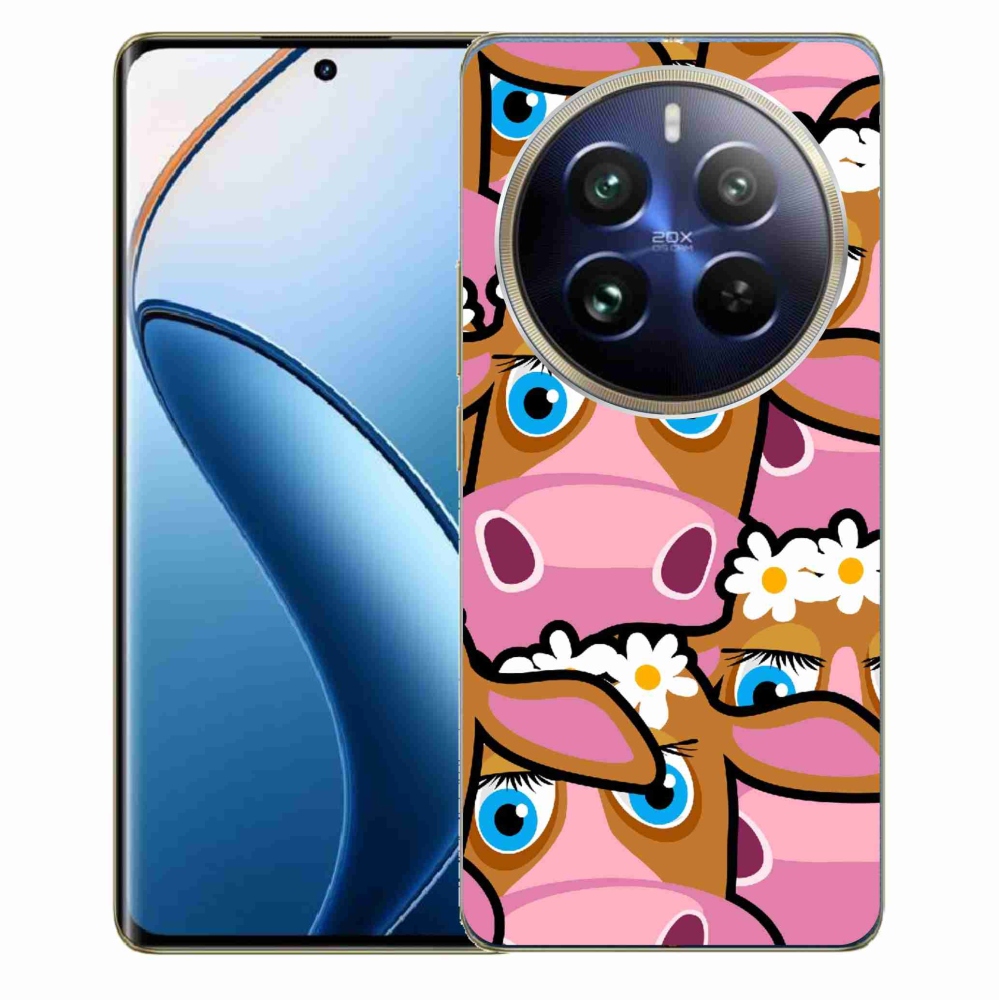 Gelový kryt mmCase na Realme 12 Pro 5G/12 Pro+ 5G - kreslené kravičky