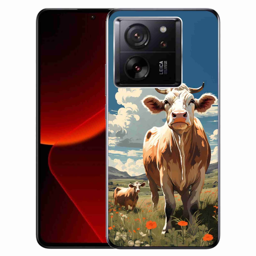 Gelový kryt mmCase na Xiaomi 13T/13T Pro - krávy na louce