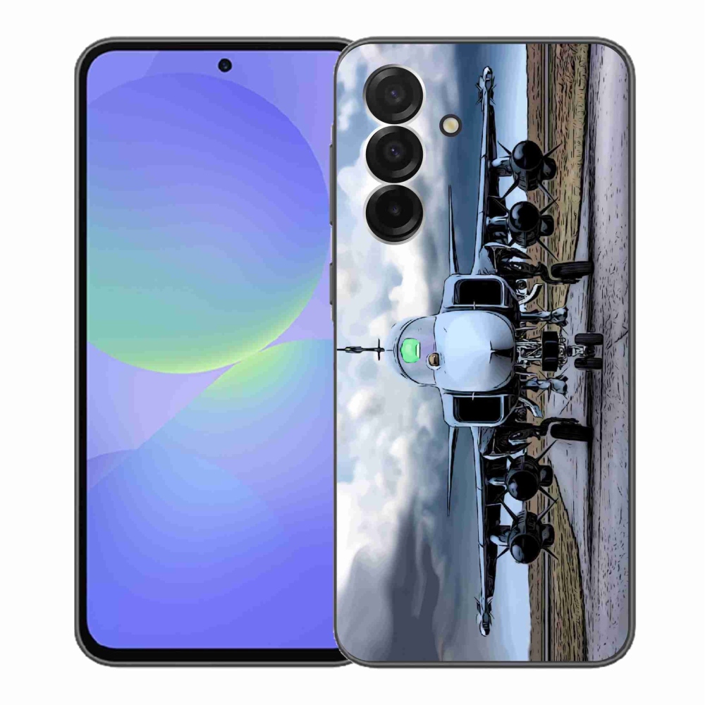 Gelový kryt mmCase na Samsung Galaxy A36 5G - vojenské letadlo