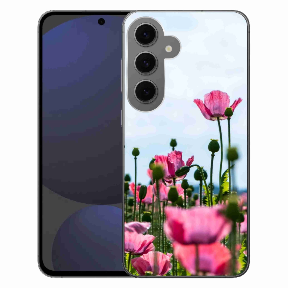Gelový kryt mmCase na Samsung Galaxy S24 FE - vlčí mák