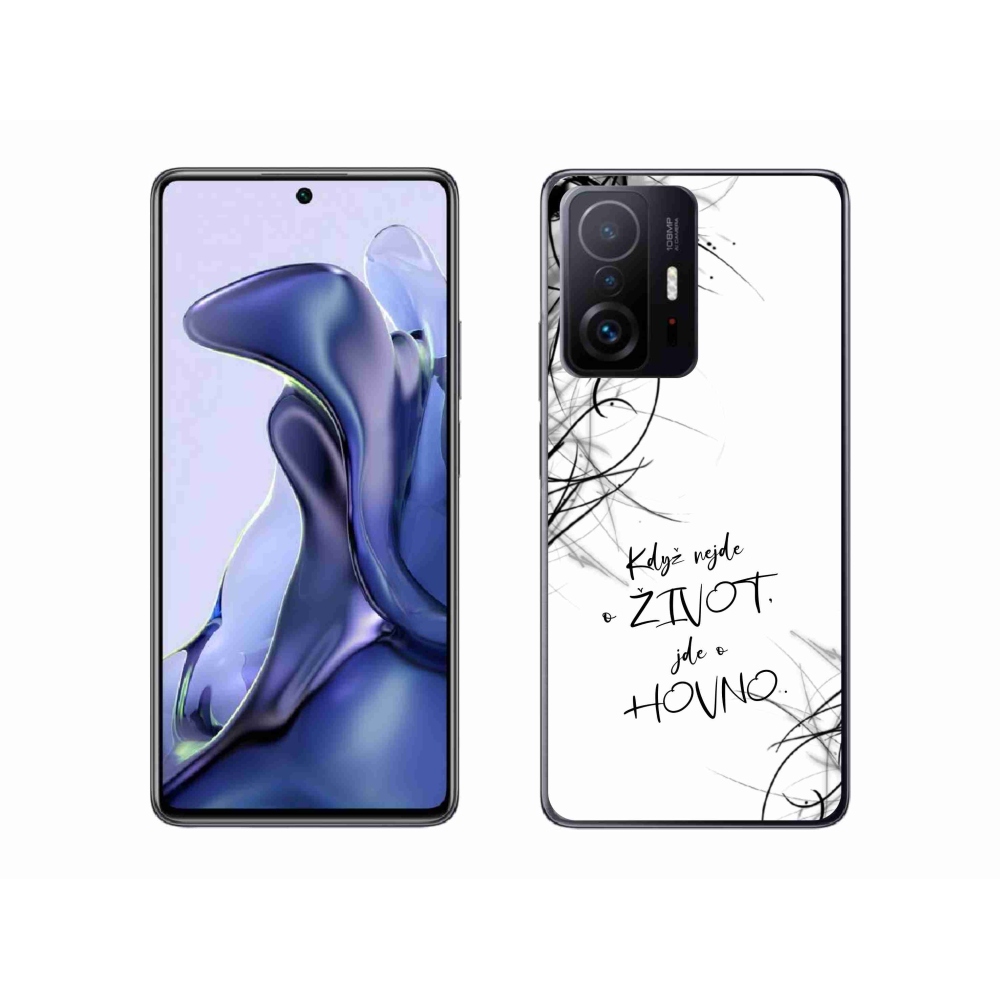 Gelový kryt mmCase na Xiaomi 11T Pro - vtipný text 16 bílé pozadí