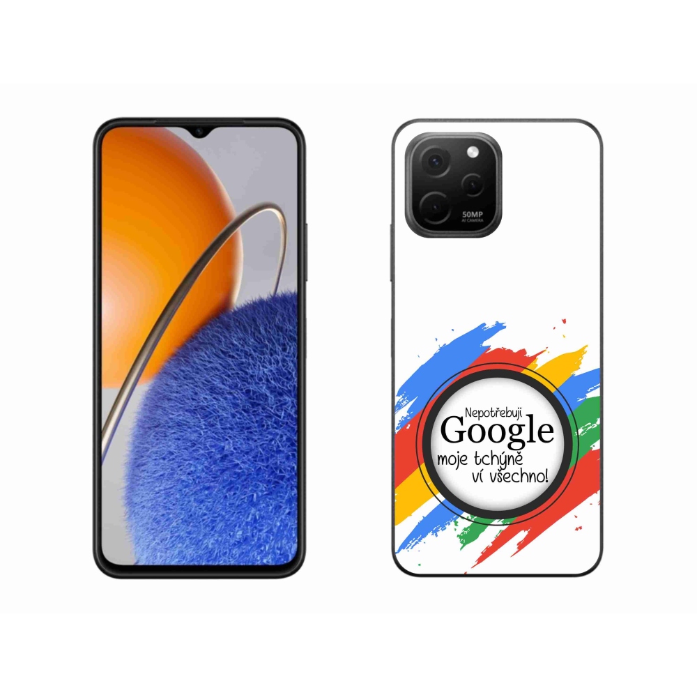 Gelový kryt mmCase na Huawei Nova Y61 - tchýně ví všechno bílé pozadí
