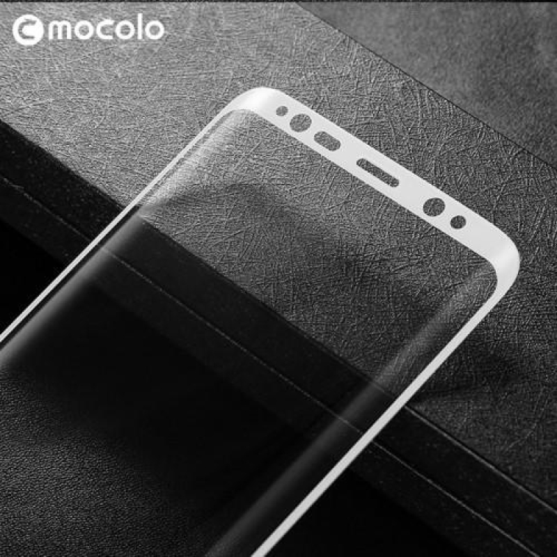 MLC celoplošné ochranné tvrzené sklo na Samsung Galaxy S8 Plus - bílé