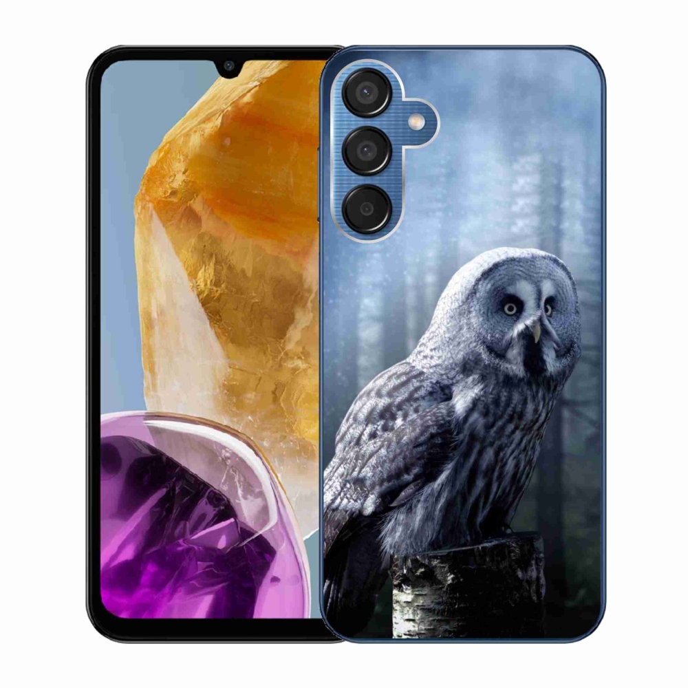 Gelový kryt mmCase na Samsung Galaxy M15 5G - sova