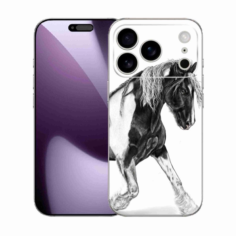 Gelový kryt mmCase na iPhone 17 Pro - kůň