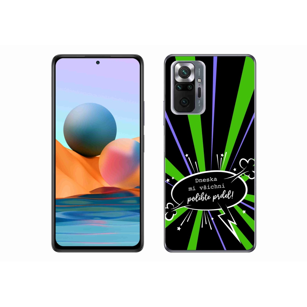 Gelový kryt mmCase na Xiaomi Redmi Note 10 Pro - vtipný text 15 černé pozadí