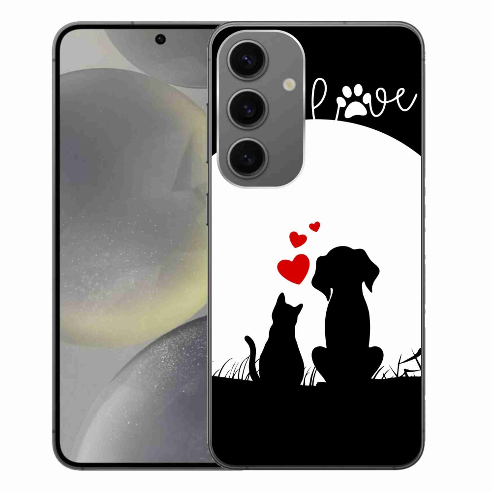 Gelový obal mmCase na Samsung Galaxy S24+ - zvířecí láska