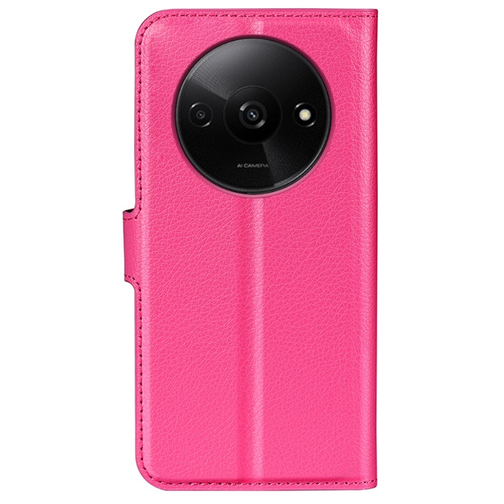 Litchi knížkové pouzdro na Xiaomi Redmi A3 - rose