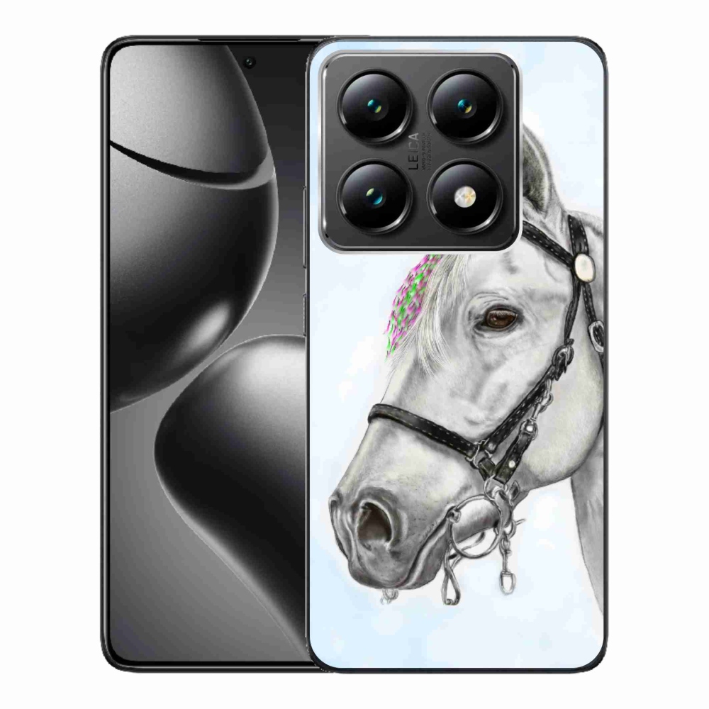 Gelový kryt mmCase na Xiaomi 14T Pro - bílý kůň 1