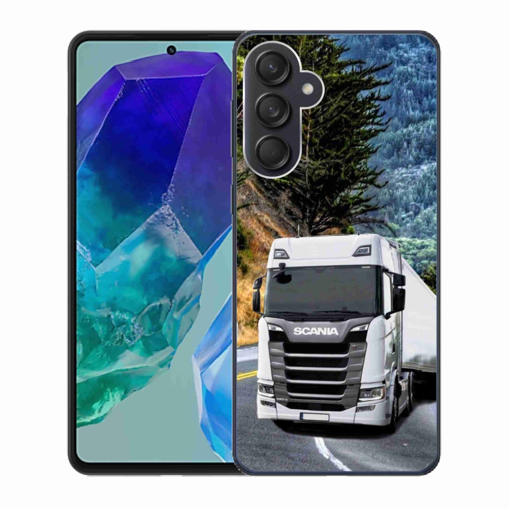 Gelový kryt mmCase na Samsung Galaxy M55 5G - kamion 1