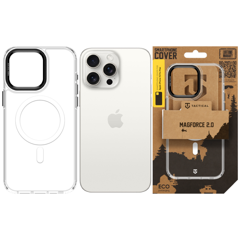 Tactical MagForce 2.0 Kryt pro Apple iPhone 15 Pro Max Black