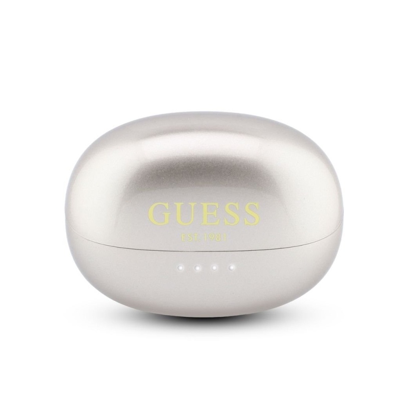 Guess Metallic Finish Classic Logo OWS Bezdrátová Sluchátka Gold