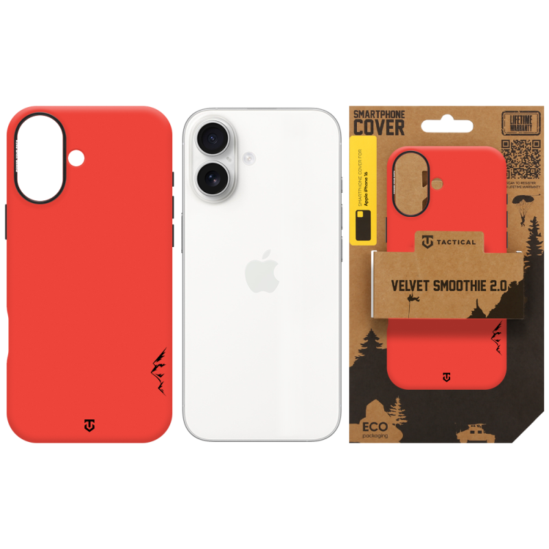 Tactical MagForce Velvet Smoothie 2.0 Kryt pro Apple iPhone 16 Chilli