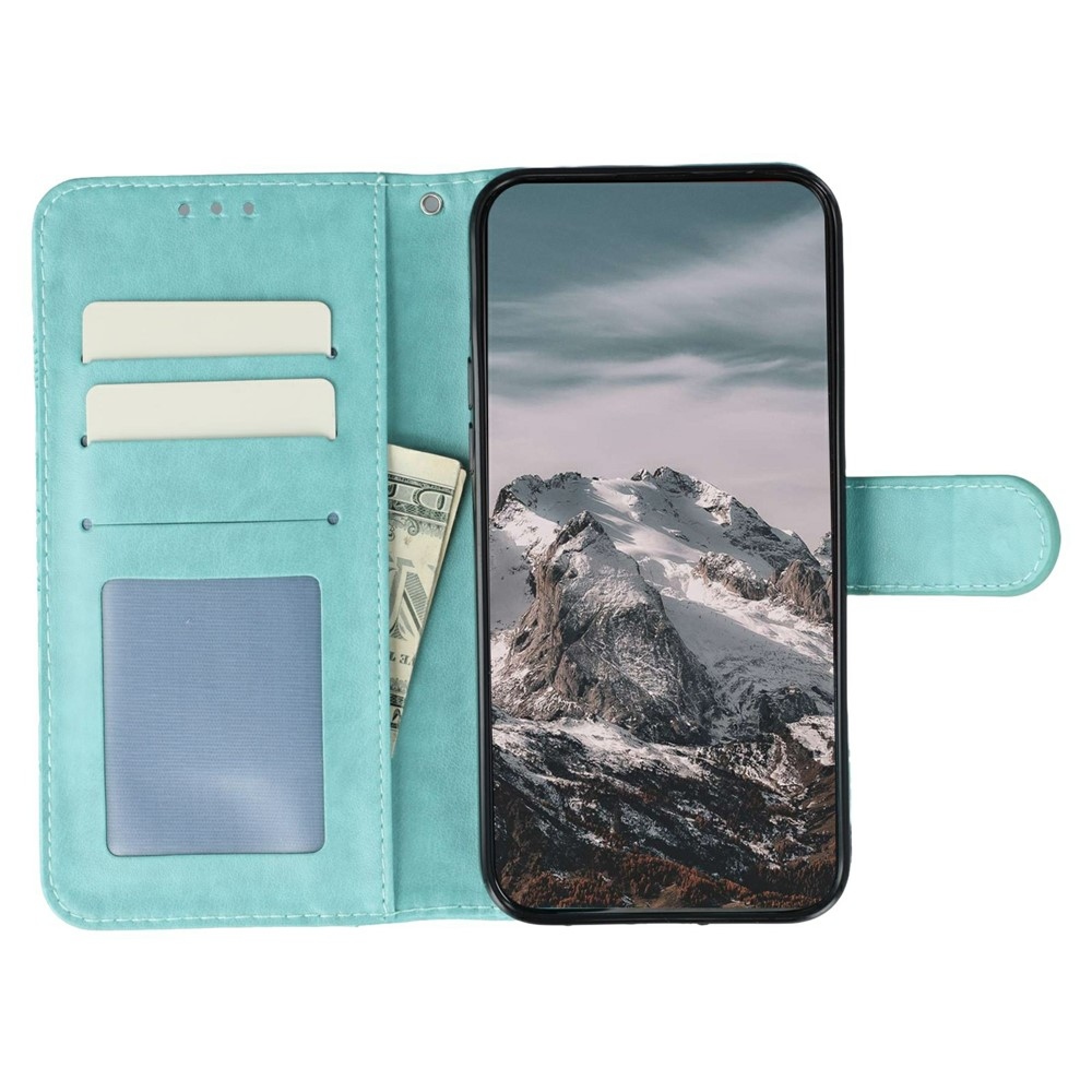 Mandala knížkové pouzdro na Xiaomi Redmi 15 5G - modrozelené