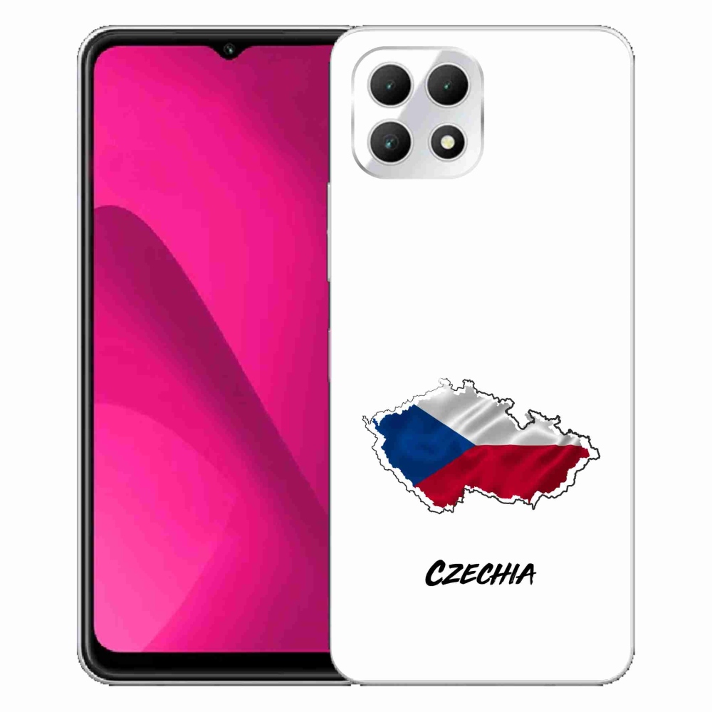 Gelový kryt mmCase na T-Mobile T Phone 2 - Czechia bílé pozadí