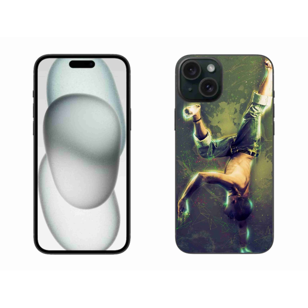 Gelový kryt mmCase na iPhone 15 Plus - breakdance