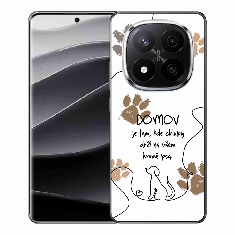 Gelový kryt mmCase na Xiaomi Redmi Note 14 Pro+ 5G - psí motiv bílé pozadí