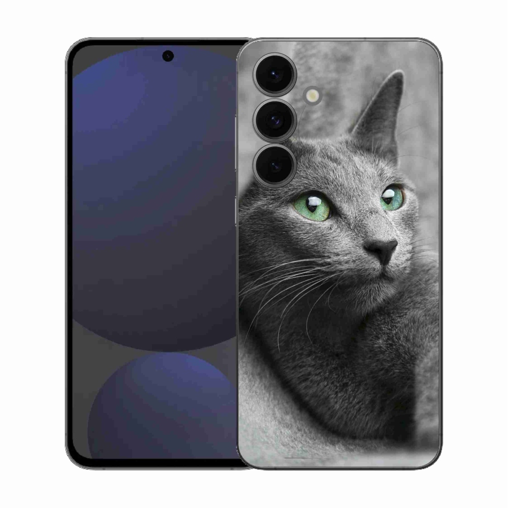 Gelový kryt mmCase na Samsung Galaxy S25 FE - kočka 2