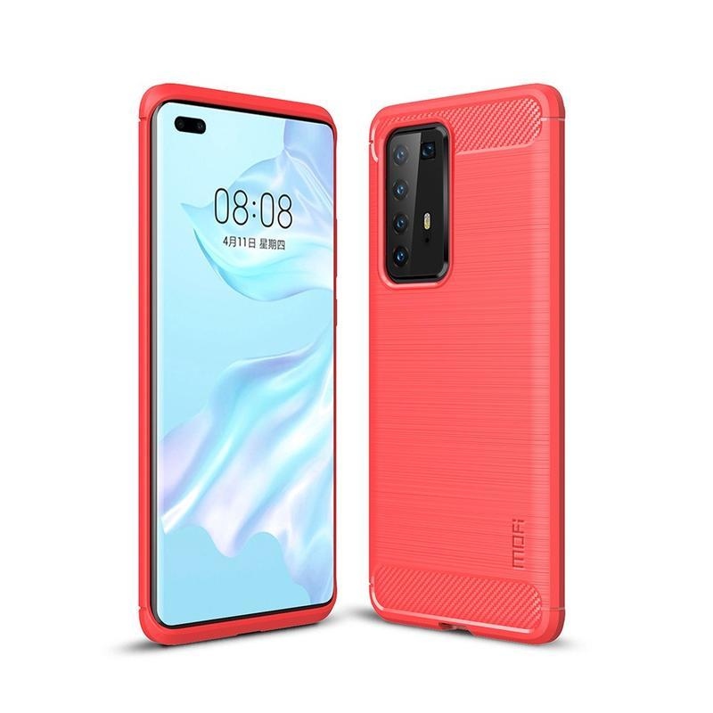 Mofi odolný gelový obal na mobil Huawei P40 Pro - červený