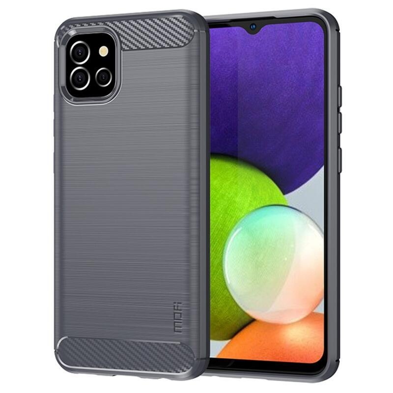 Mofi odolný gelový obal na mobil Samsung Galaxy A03 - šedý