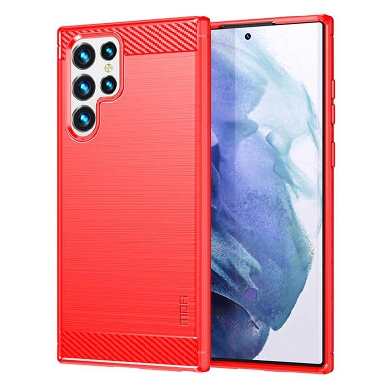 Mofi odolný gelový obal na mobil Samsung Galaxy S22 Ultra 5G - červený