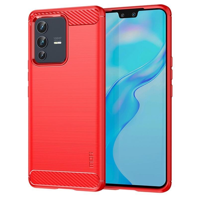 Mofi odolný gelový obal na mobil Vivo V23 5G - červený