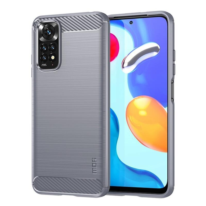 Mofi odolný gelový obal na mobil Xiaomi Redmi Note 11 4G/Note 11S 4G - šedý