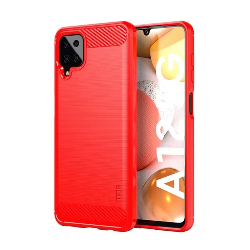 Mofi odolný gelový obal pro mobil Samsung Galaxy A12/M12 - červený