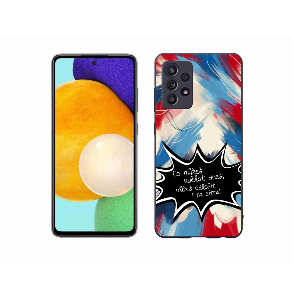 Gelový kryt mmCase na Samsung Galaxy A52s 5G - vtipný text 9 černé pozadí
