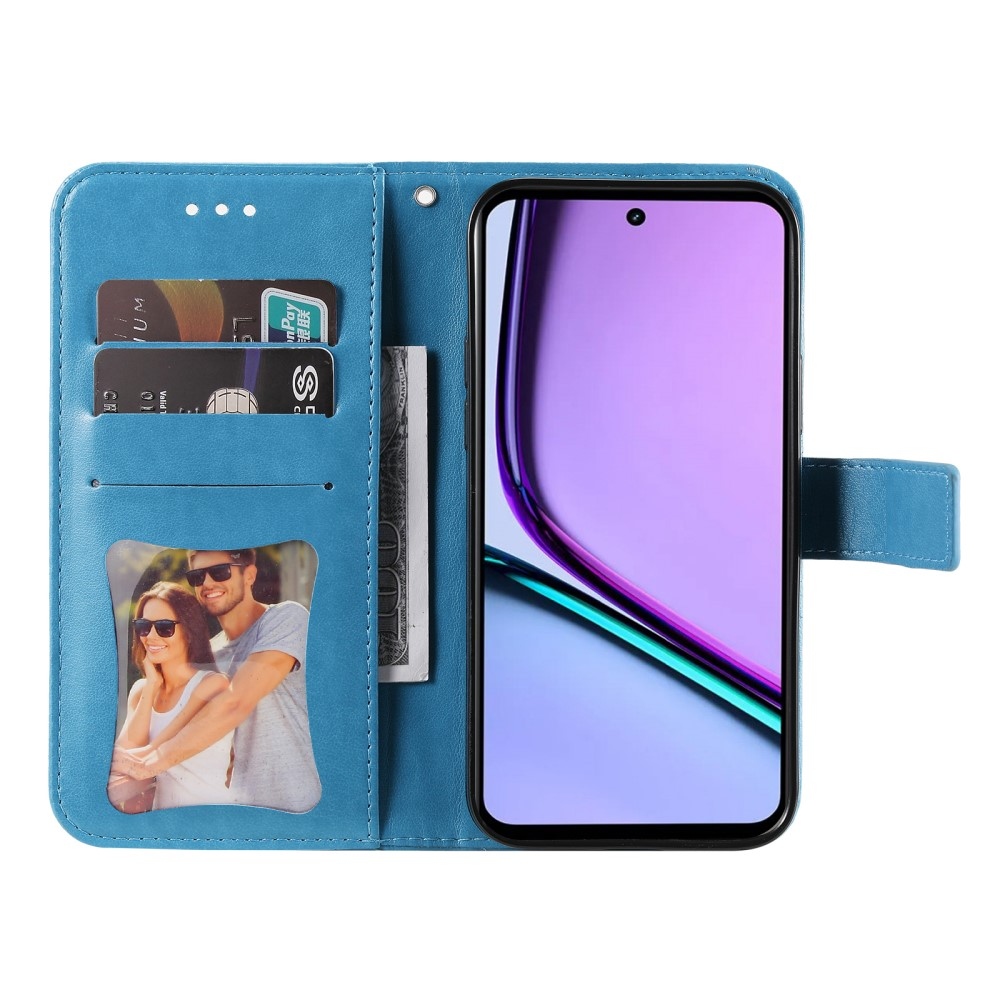 Mandala knížkové pouzdro na Realme C67 - modré