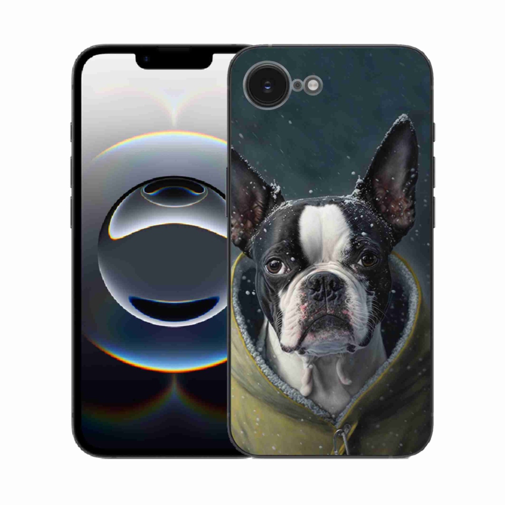 Gelový kryt mmCase na iPhone 16e - buldoček